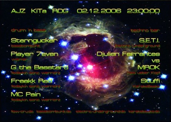 Flyer: Bass Invaderz — Rückseite