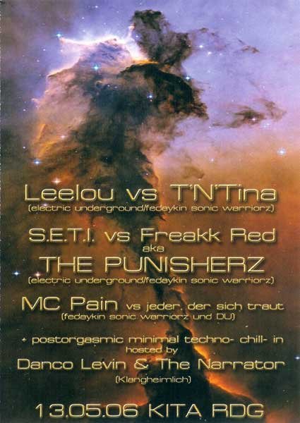 Flyer: Bass Invaderz — Rückseite