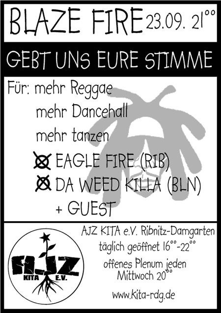 Flyer: Blaze Fire