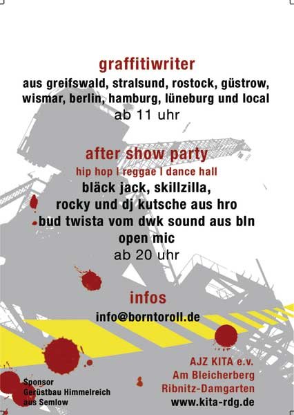 Flyer: Graffiti Jam — Rückseite
