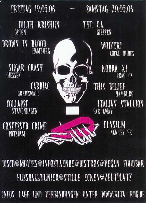 Flyer: No Silence — Rückseite