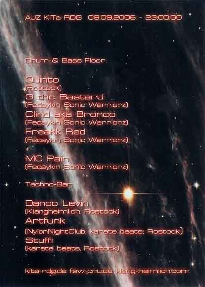Flyer: Bass Invaderz — Rückseite