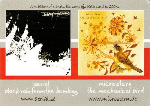 Flyer: microstern — Rückseite