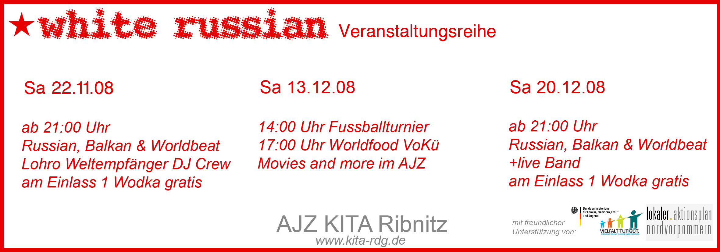 Flyer: White Russian — Rückseite